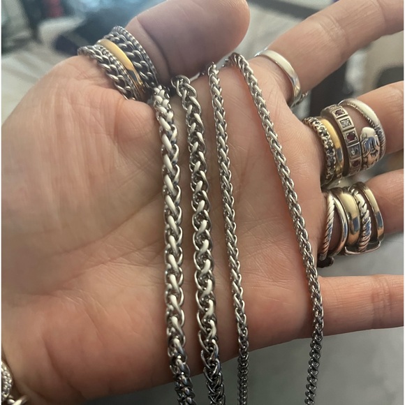 ONLY CHAIN ! Stainless steel chains . Pick lenght Price vary read description ty - Picture 12 of 14